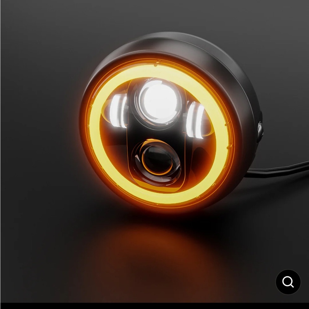 NEW Ev mod halo led headlight for super73 R with turn signals/ horn/ batteries - Picture 5 of 16